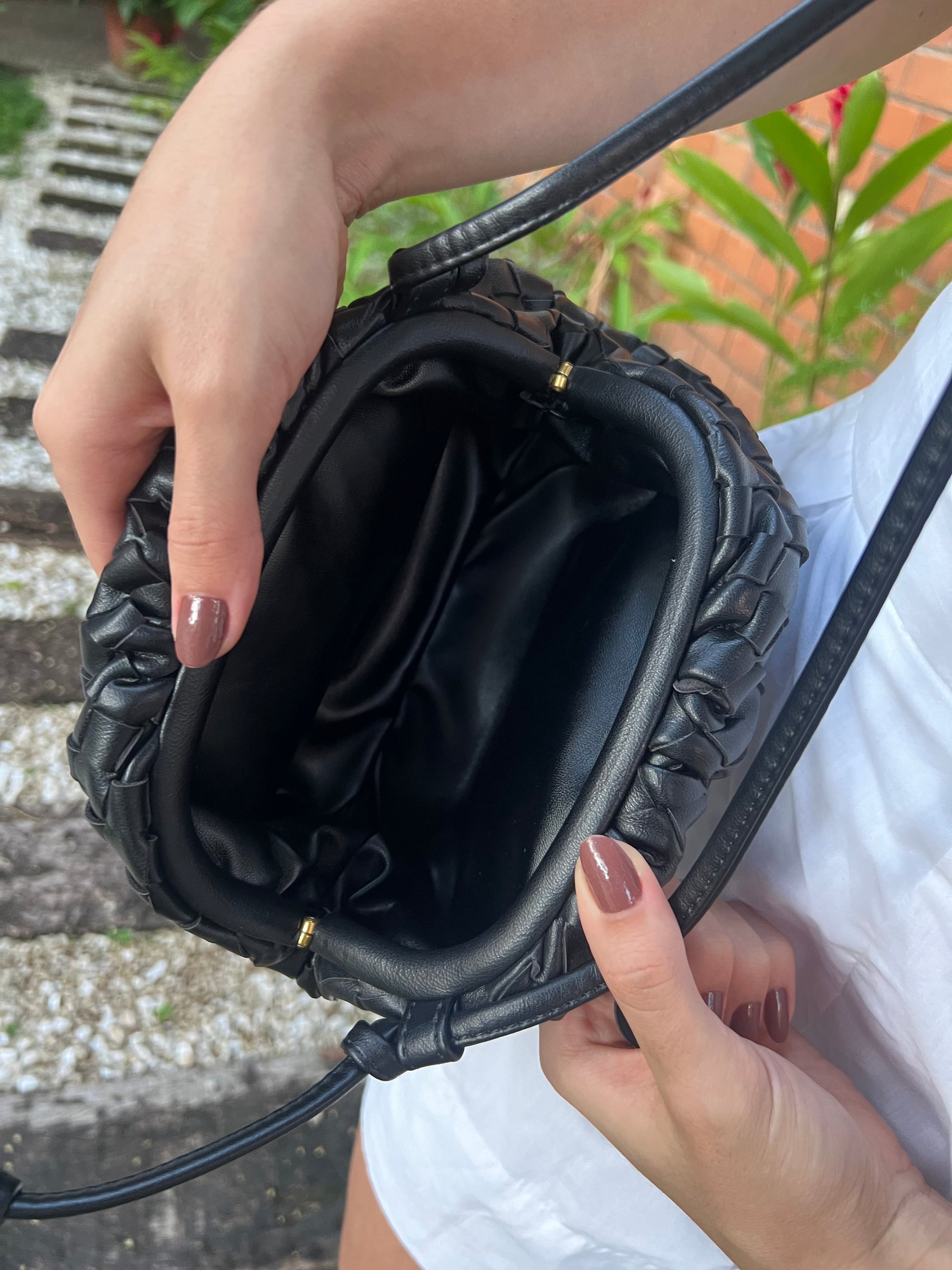Ava Braided Pouch Bag