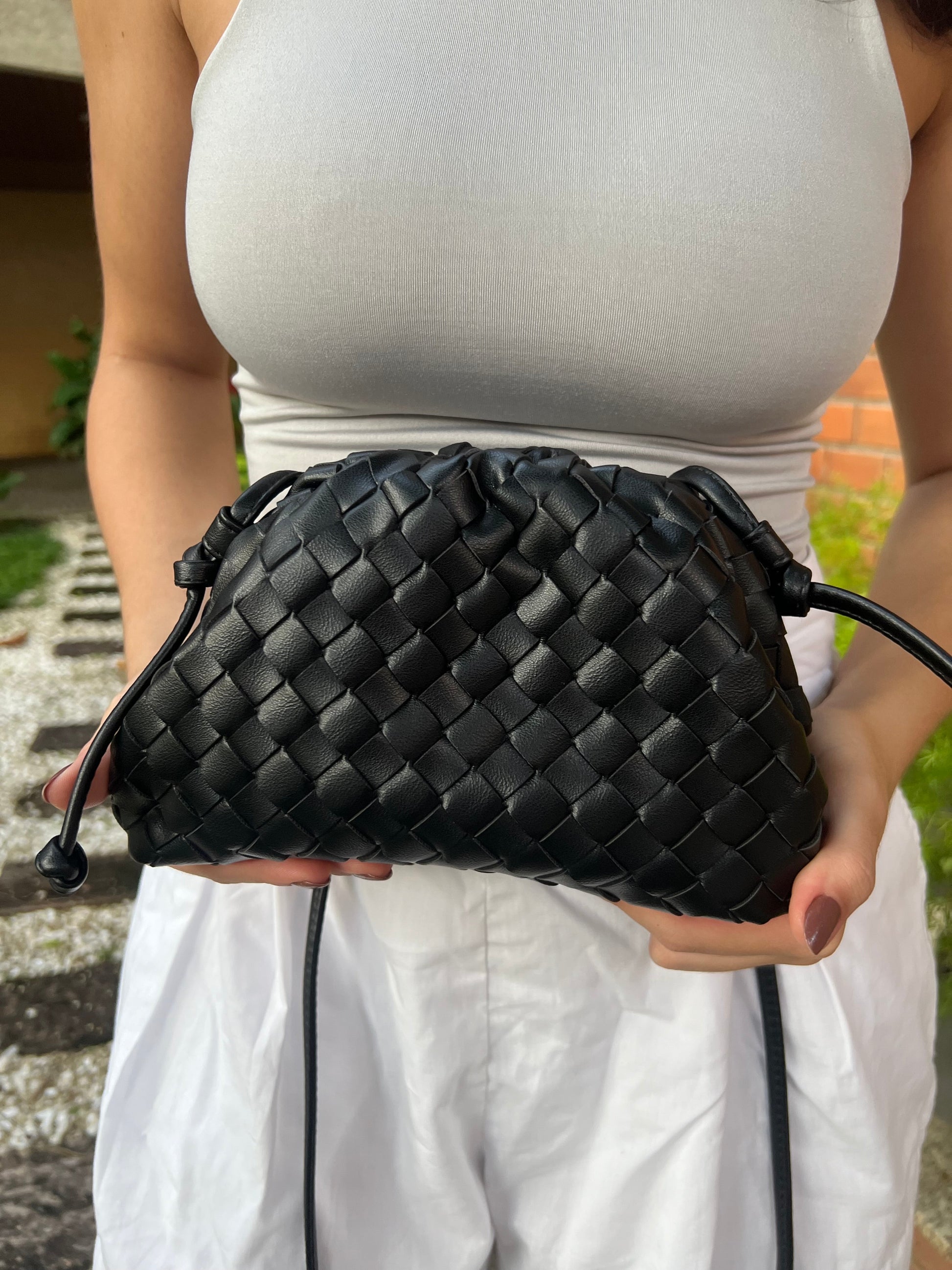 Ava Braided Pouch Bag