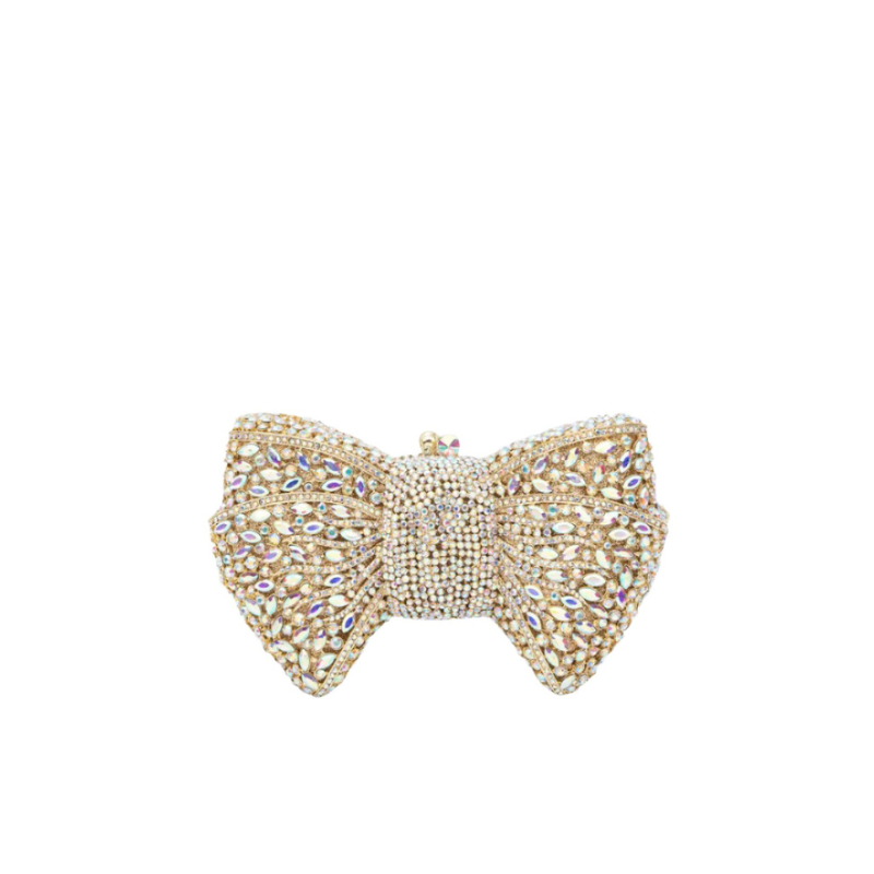 Isabella Rhinestone Bow Clutch Bag