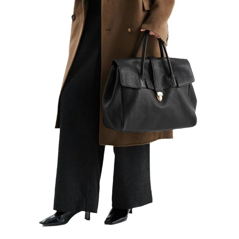 Gisele Genuine Leather Tote Bag