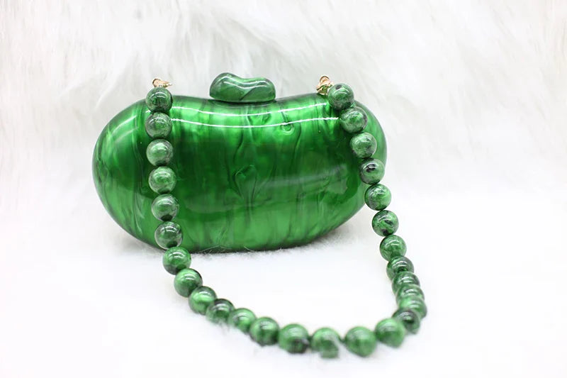 Zendaya Pearlized Acrylic Clutch Bag