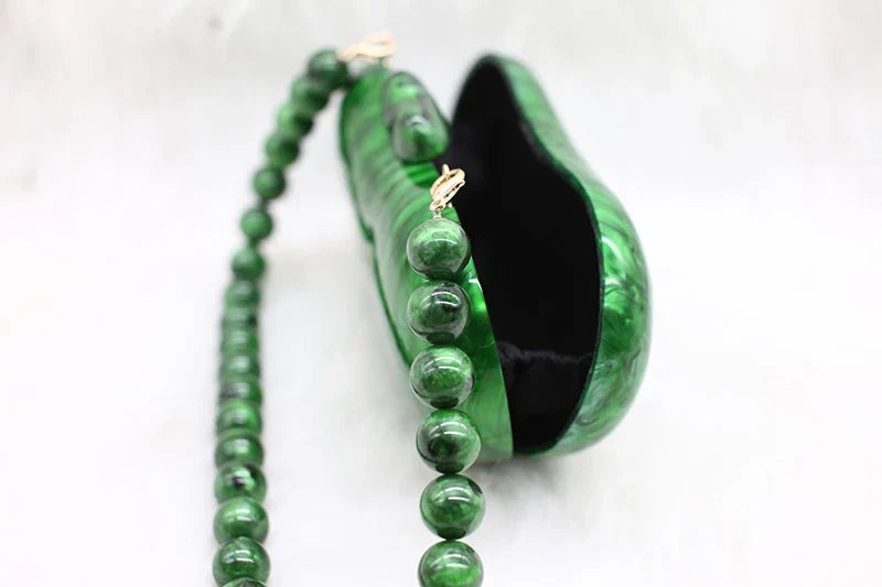 Zendaya Pearlized Acrylic Clutch Bag