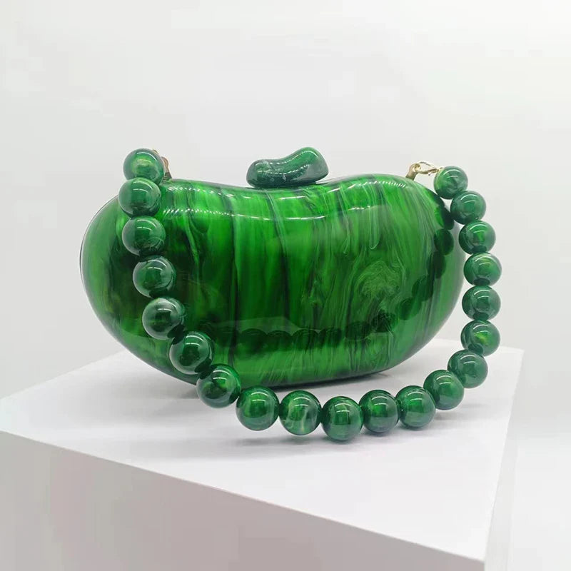 Zendaya Pearlized Acrylic Clutch Bag