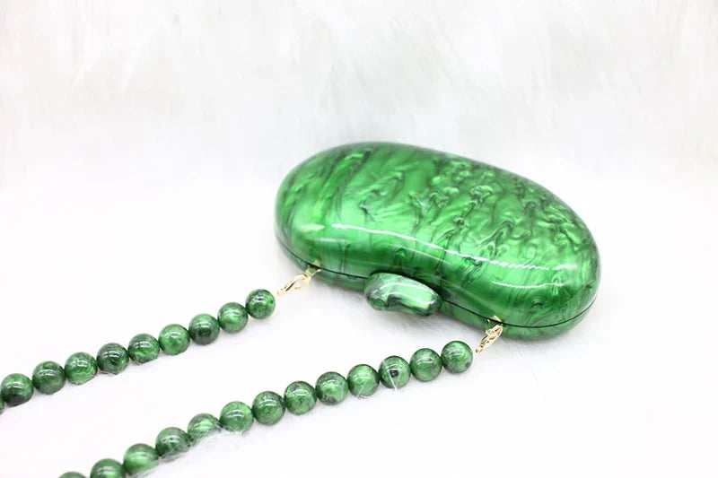 Zendaya Pearlized Acrylic Clutch Bag