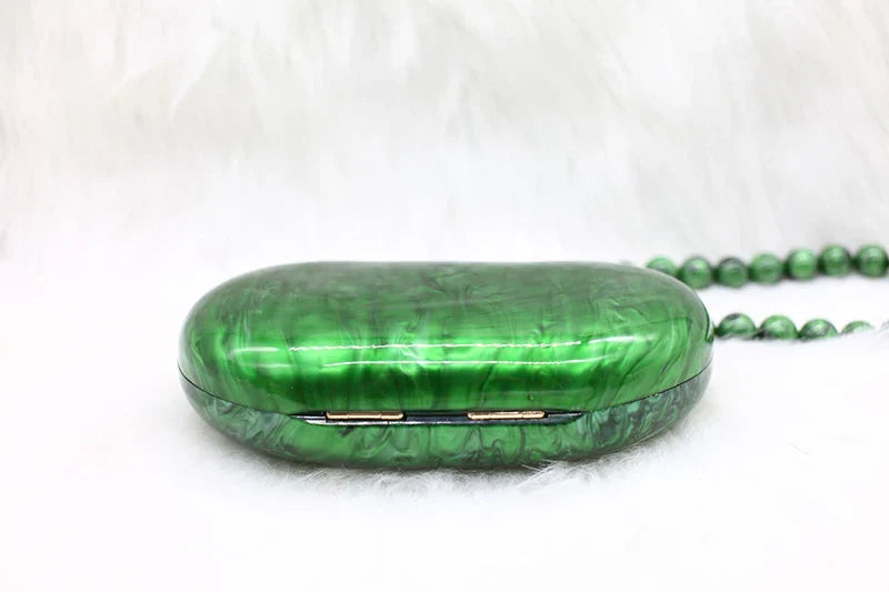Zendaya Pearlized Acrylic Clutch Bag