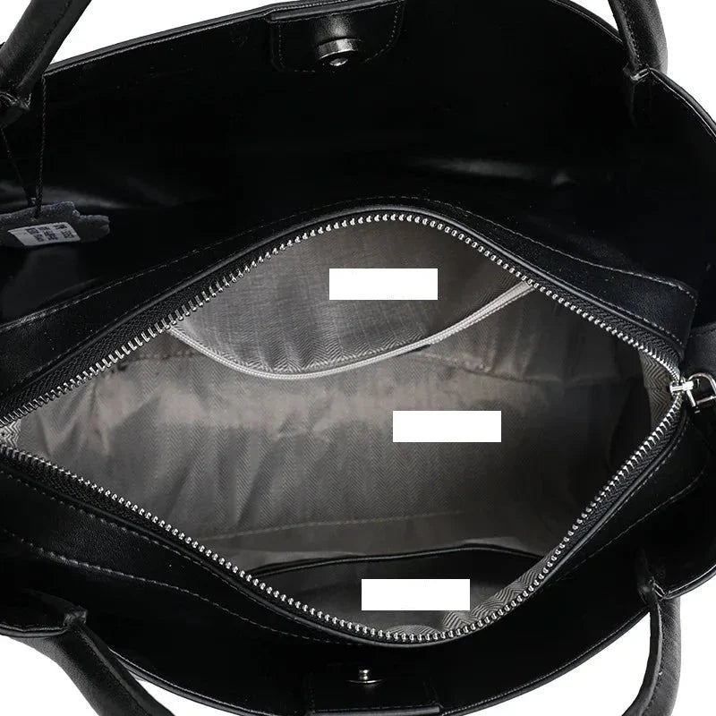 Adriana Croco Genuine Leather Medium Bag