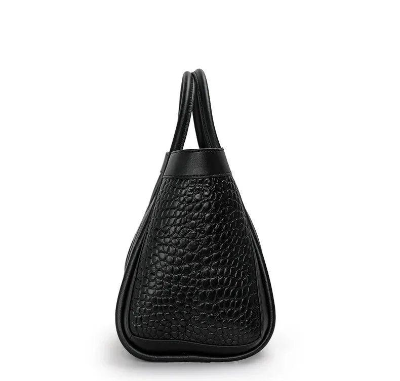 Adriana Croco Genuine Leather Medium Bag